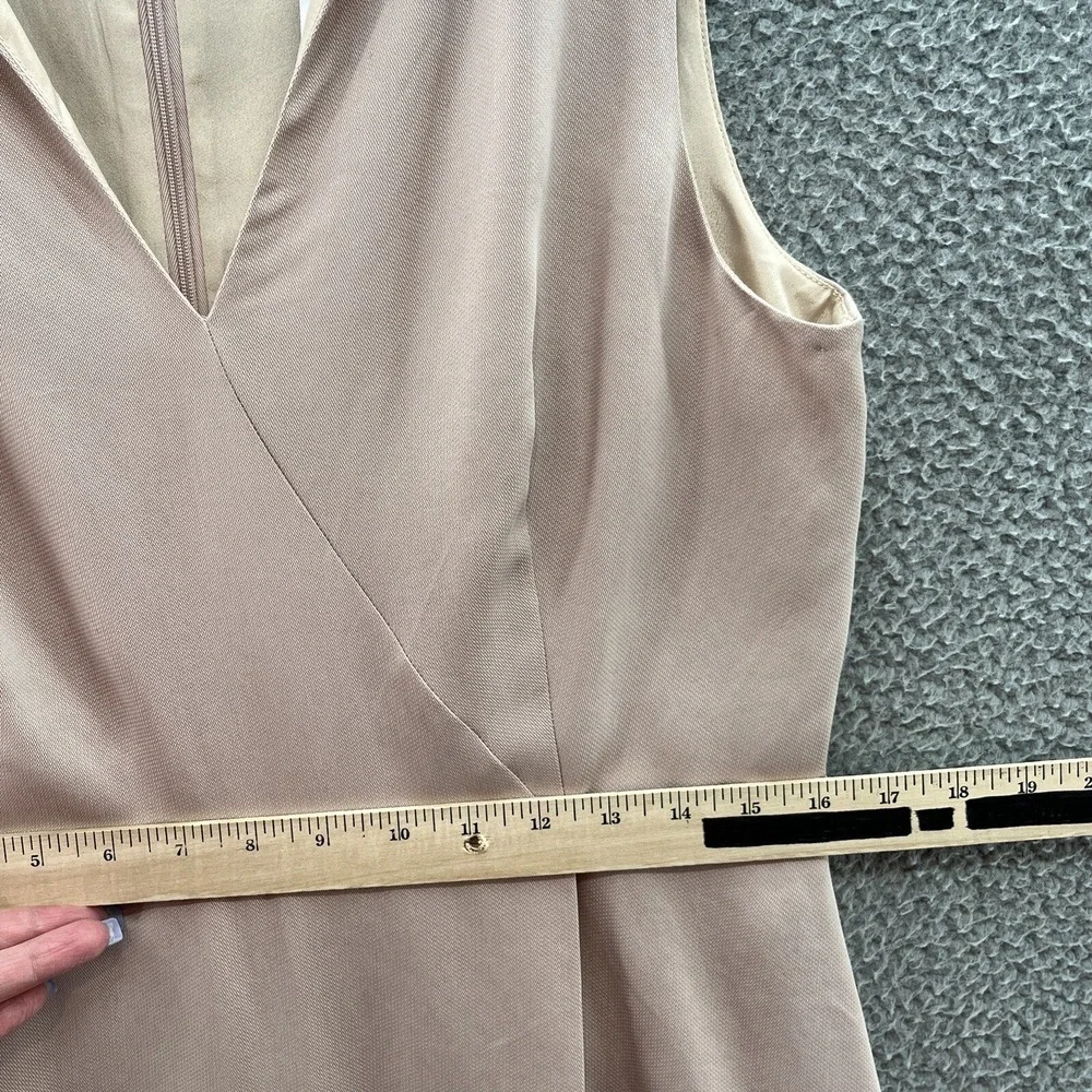 J Crew 365 Dress Women 12 Pink Sleeveless Asymmetrical Classic Career Sheath
